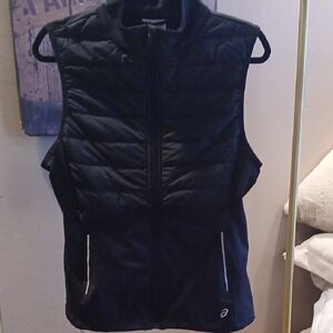 Asics Black Quilted Vest
